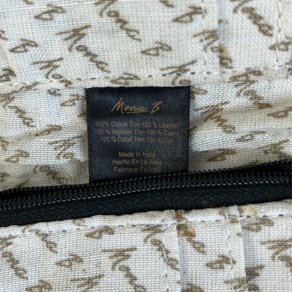 Mona B upcycled canvas wristlet wallet. - Picture 5 of 6